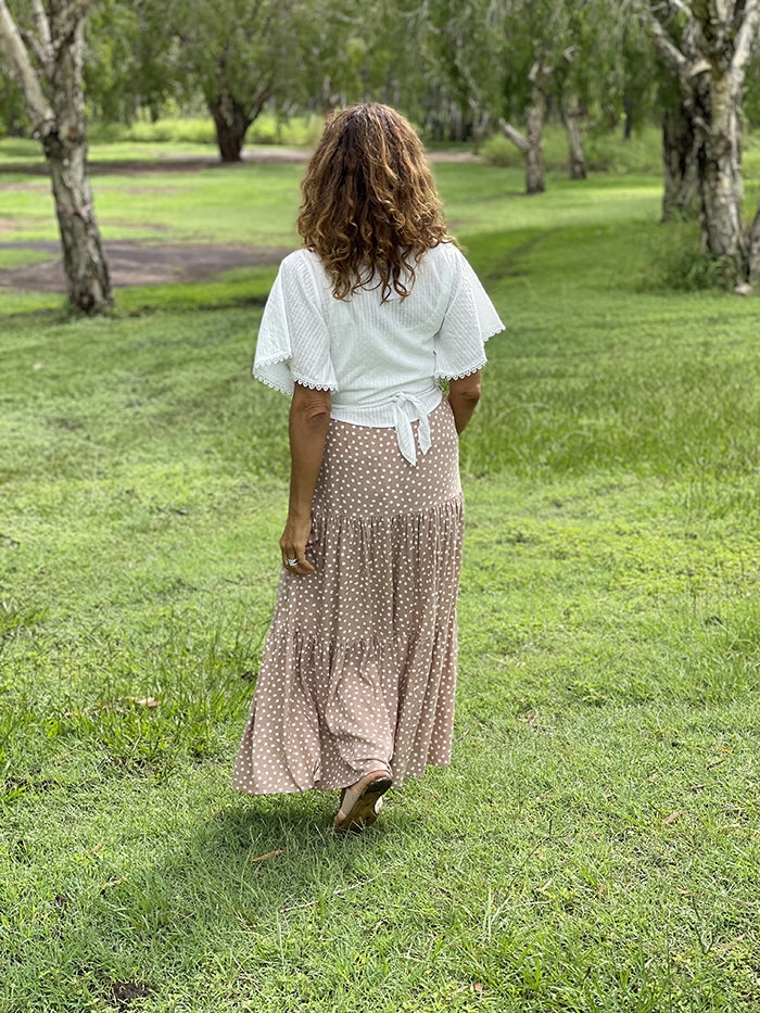 White Wrap Top