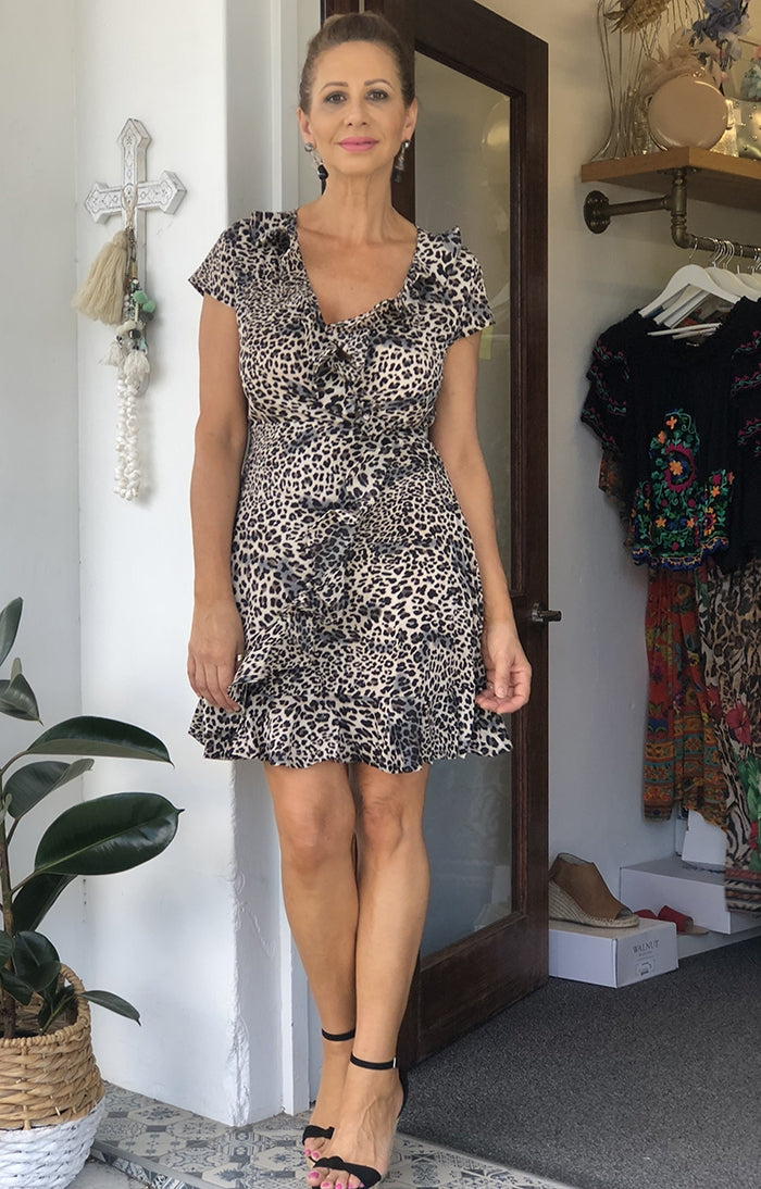 Leoni Dress - Leopard