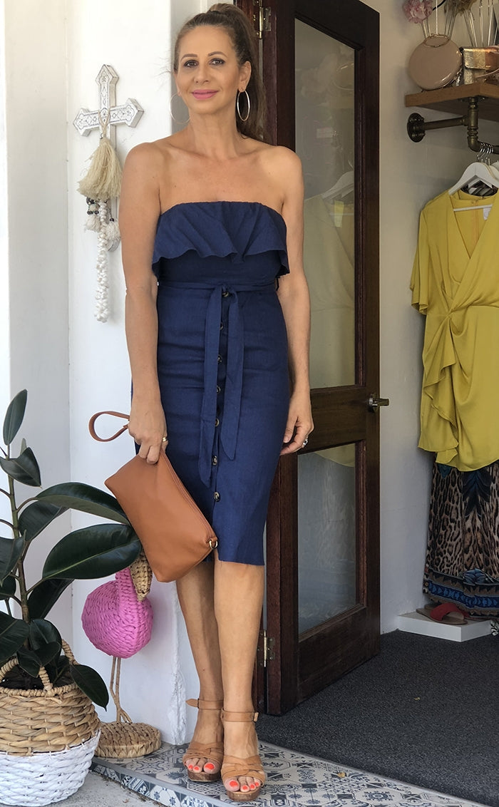 Kenzie Dress - Navy