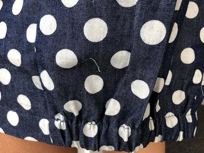 Solitude Dress - Indigo Dot