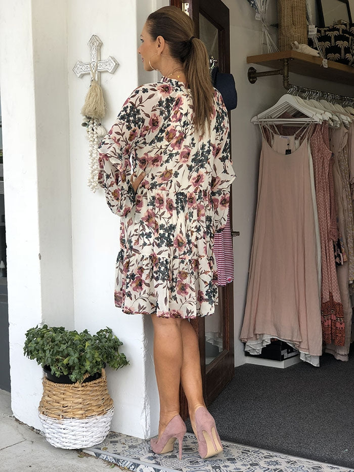 Vivian Floral Smock Dress