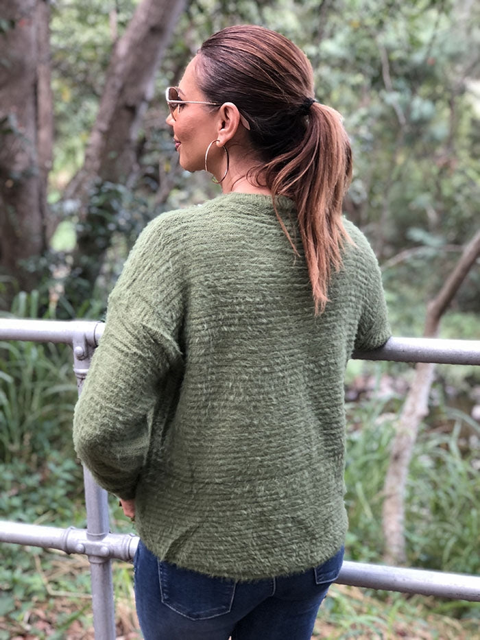 Soft Khaki Knit