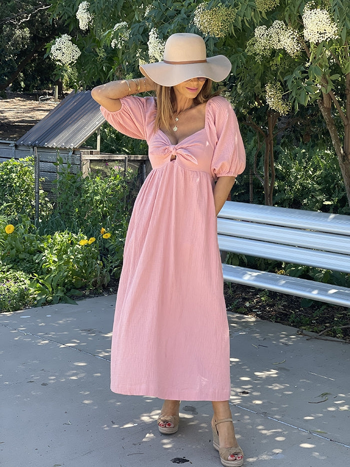 Lani Midi Dress - Rose