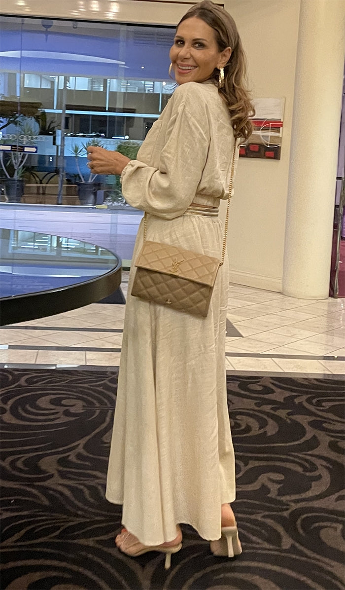 Oatmeal Maxi Skirt