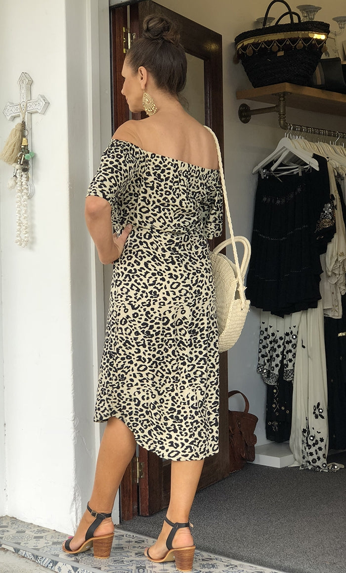 Macy's cheap leopard dress