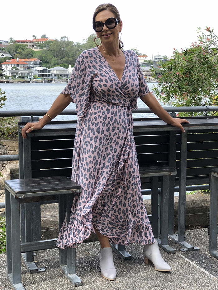 Pink Shay Wrap Dress