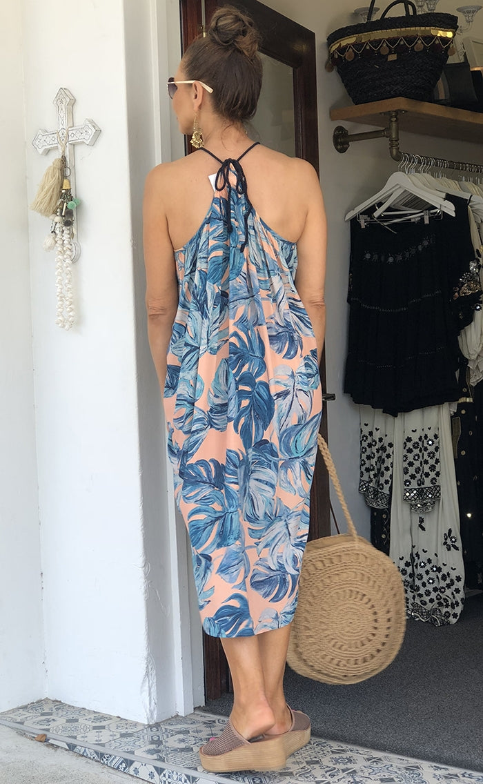 Aqua Palm Molokai Dress