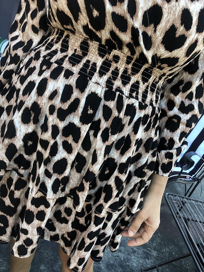 Kitty Dress - Leopard