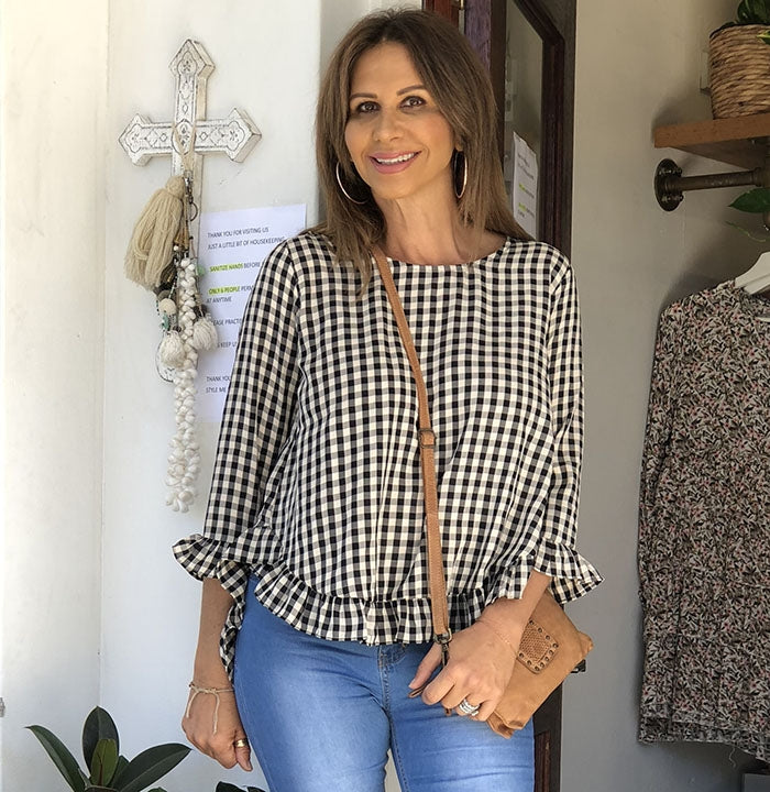 Marlee Gingham Top