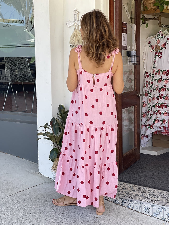 Arinana Spot Maxi Dress