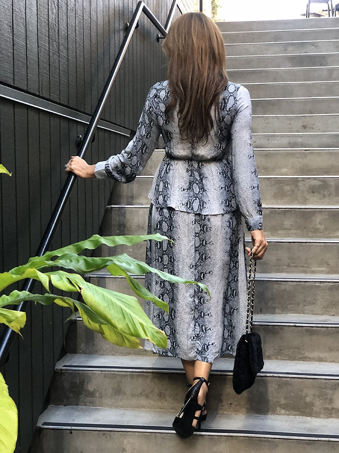 Indigo Python Dress