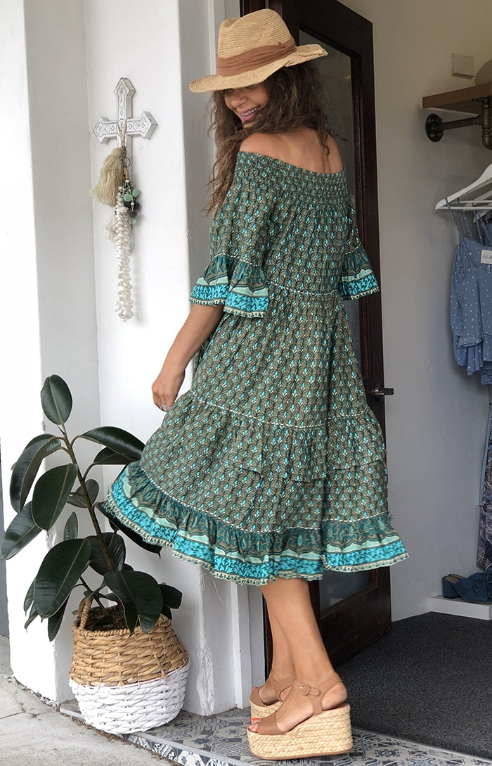 Stargazer Dress - Evita Green