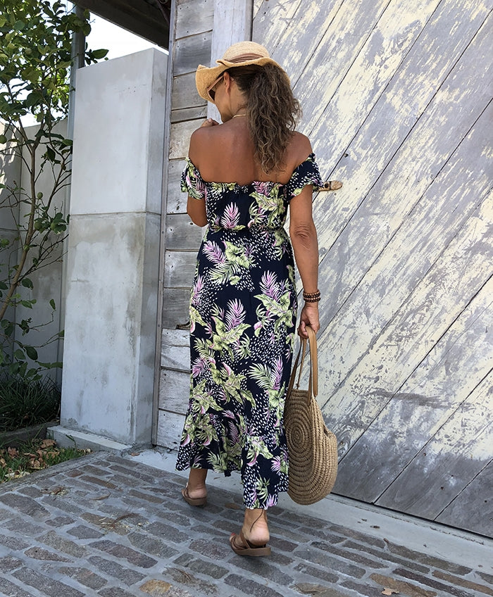 Paridisio Off the Shoulder Maxi Dress