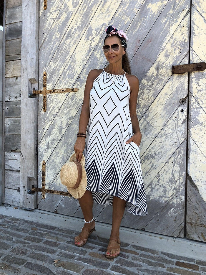 Chevron Hilo Dress