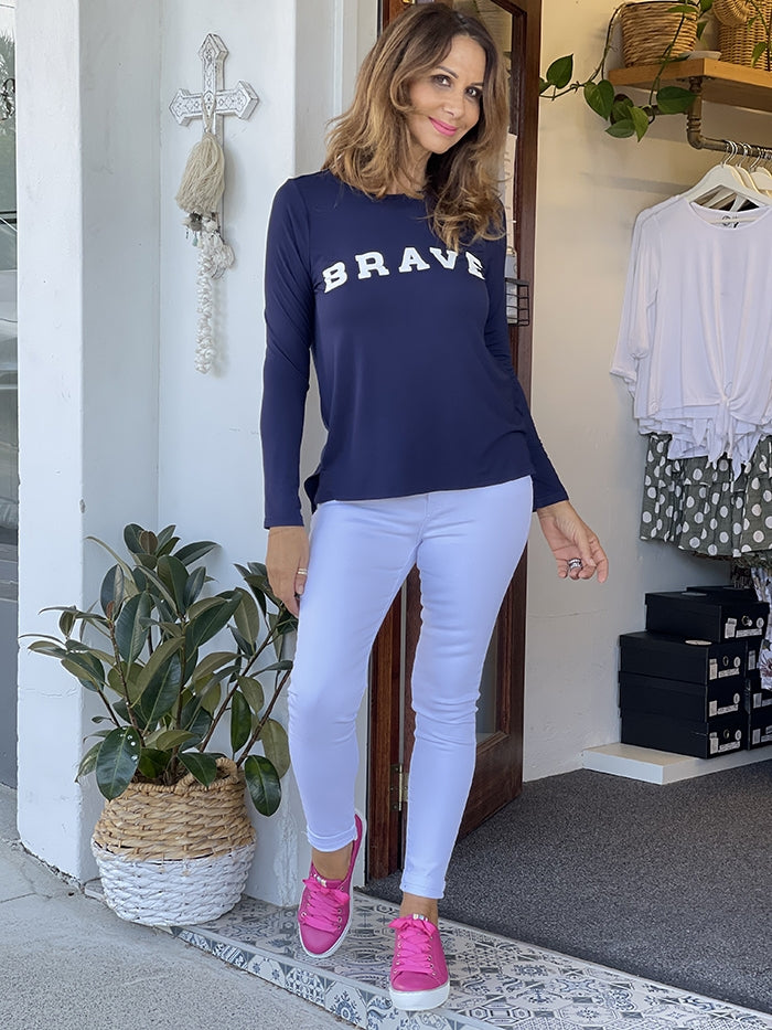 Brave Tee - Navy