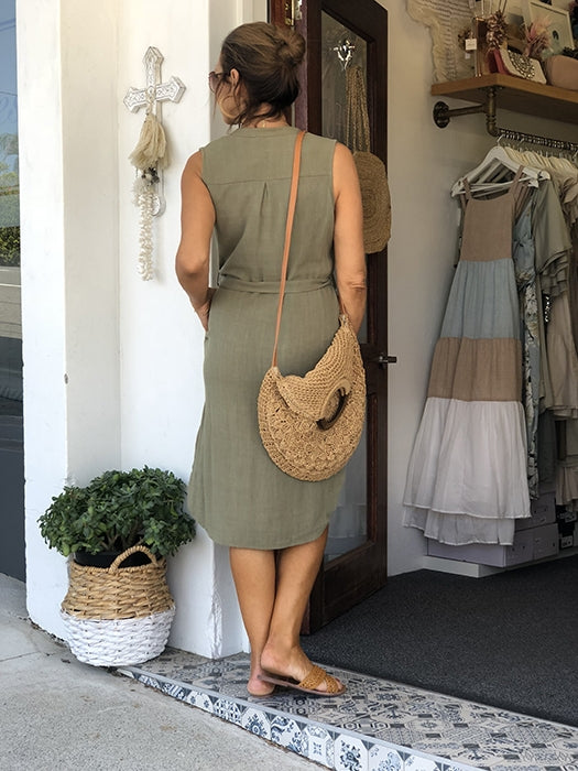 Kace Midi Dress - Khaki