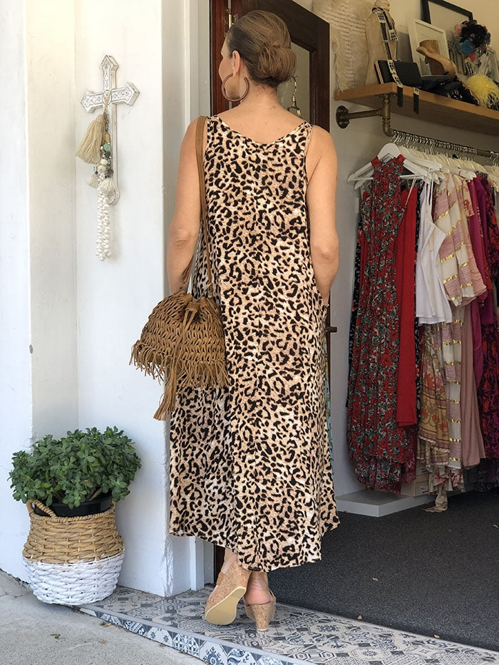 Savannah Maxi Dress - Leopard