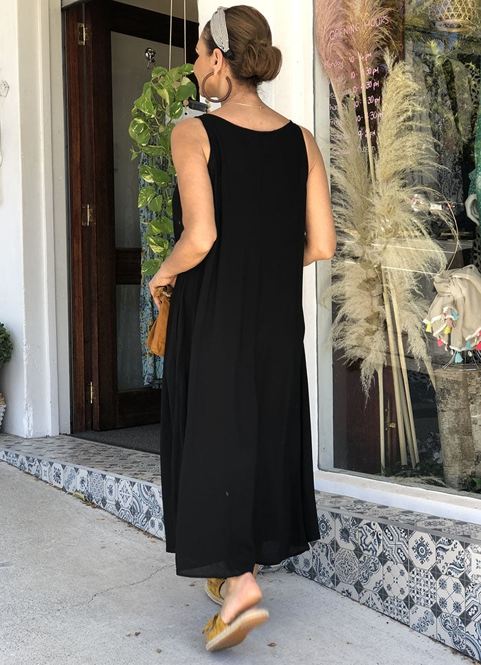 Savannah Maxi Dress - Black