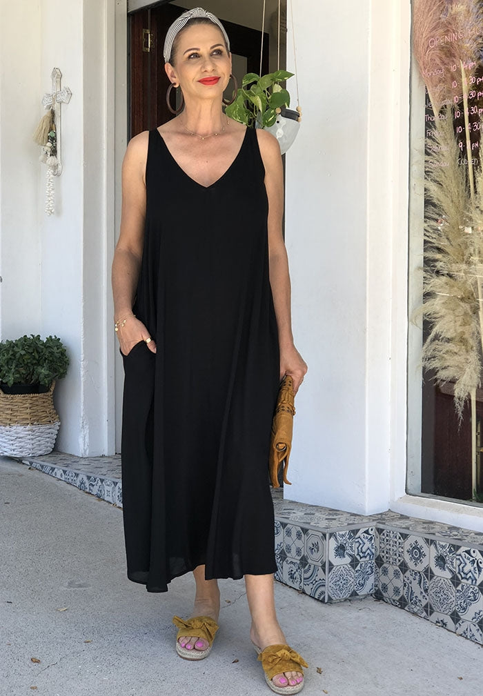 Savannah Maxi Dress - Black