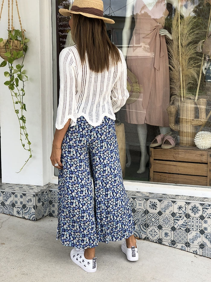 Navy Daisy Lee Pants