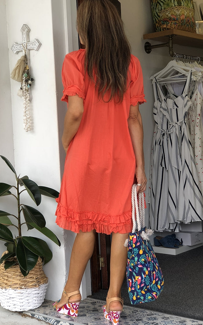 Panama Dress - Flame