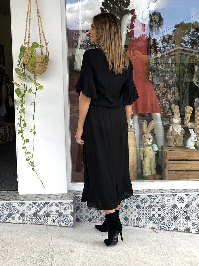 Black Voile Dress