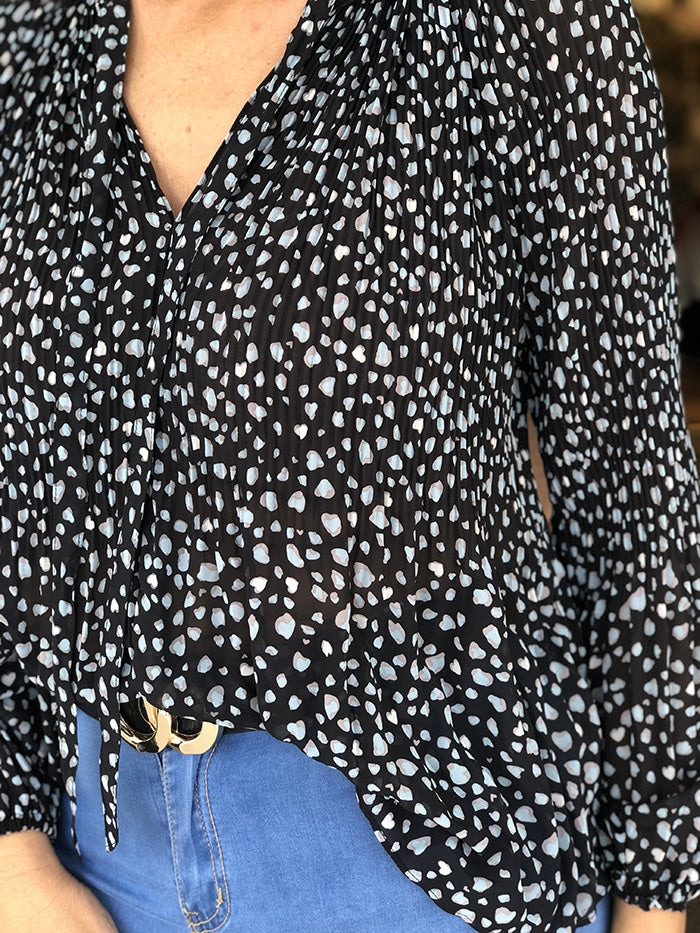 Joelle Top - Blue Spot