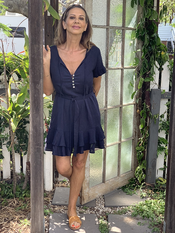 Becca Dress - Navy