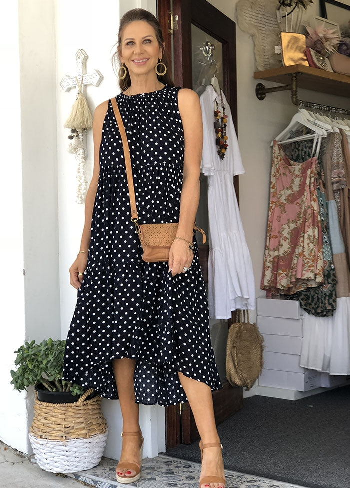 Indigo Spot Dress