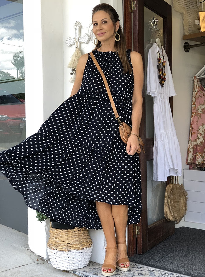 Indigo Spot Dress