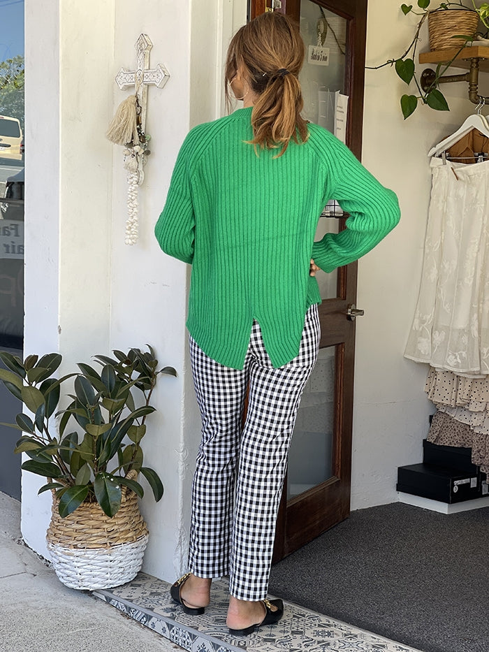 Tuxedo Back Knit - Green