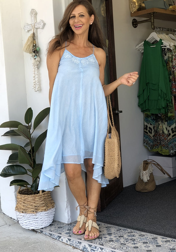 Lido Dress - Cornflower Blue