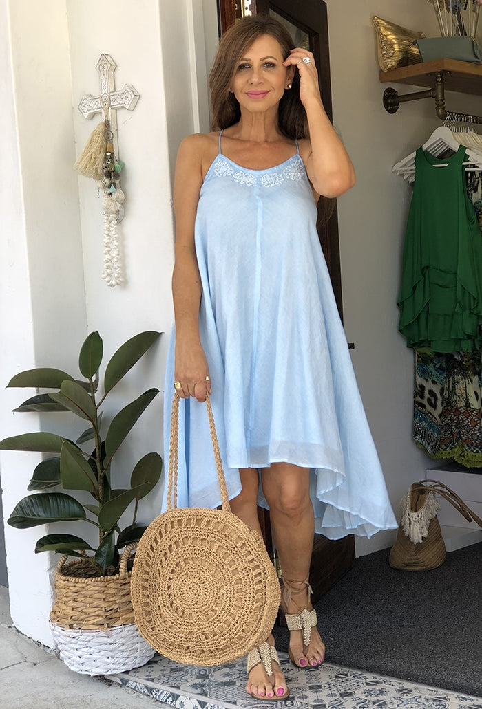 Lido Dress - Cornflower Blue