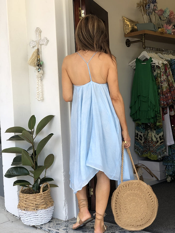 Lido Dress - Cornflower Blue