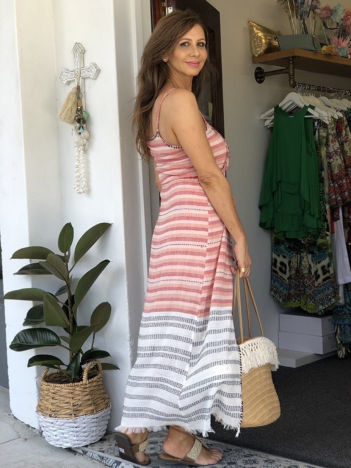 Castle Cove Dress - Bramble Stripe