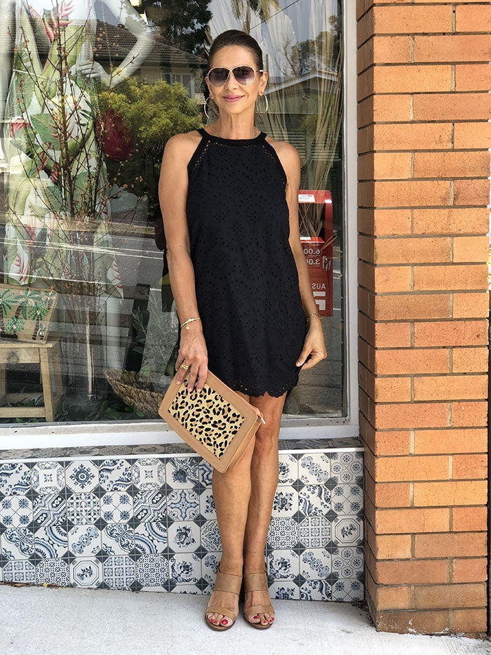 Black Anglaise Dress