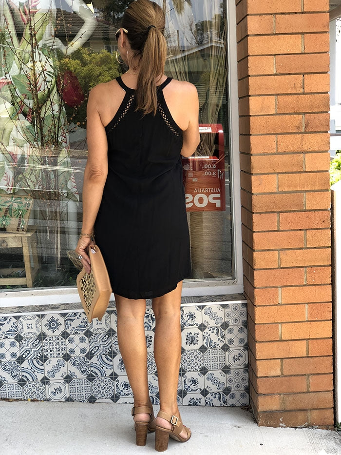 Black Anglaise Dress