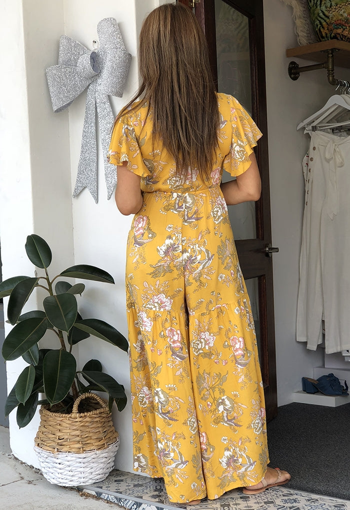 Hey Lil Birdie Jumpsuit - Mustard