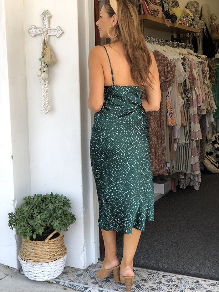 Darcy Dress - Emerald Spot