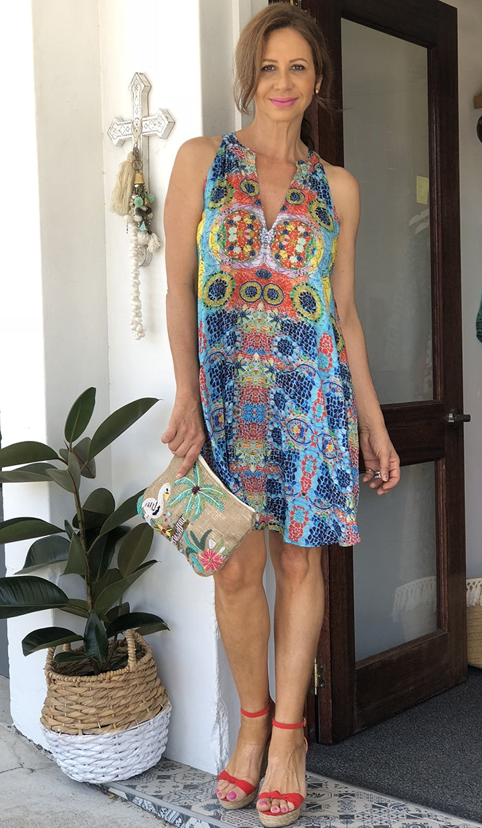 Mosaic Dress Multi