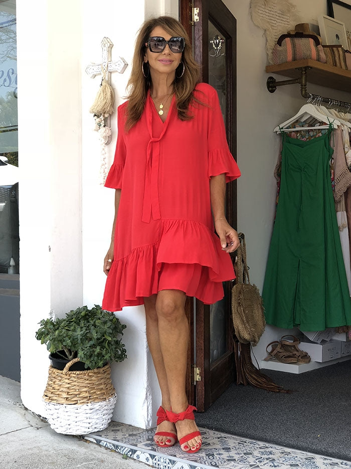 Bliss Dress - Red