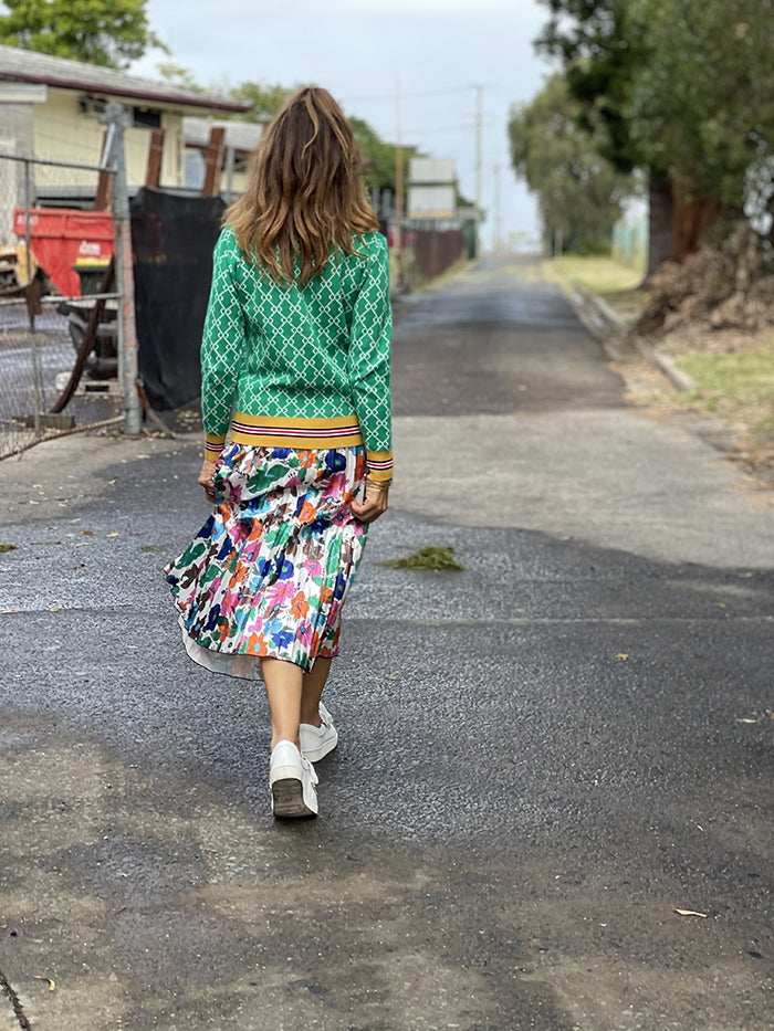 Retro Floral Skirt