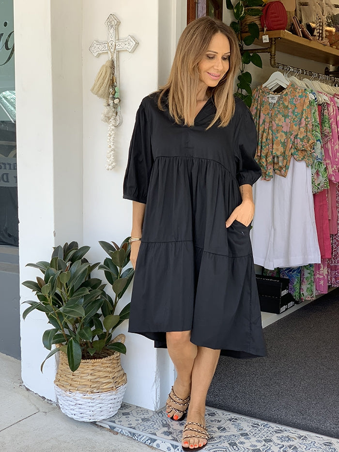 Black Shirt Dress