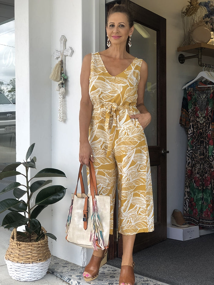 Georgia Jumpsuit - Yellow