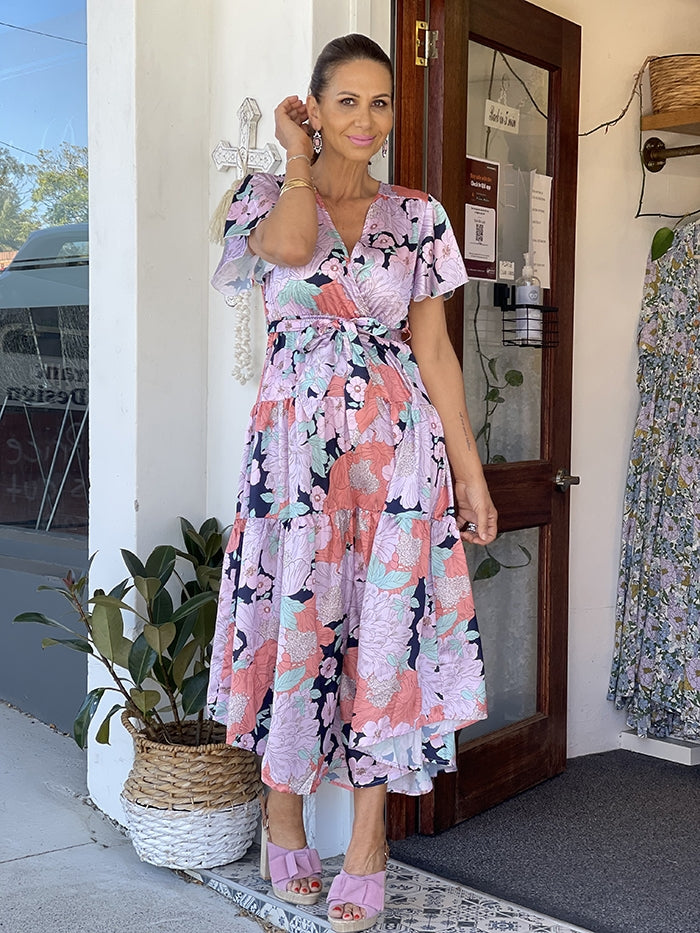 Retro store floral dress